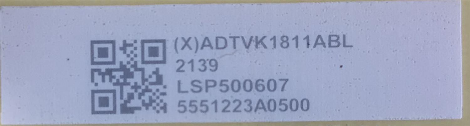 FUENTE DE PODER PARA TV VIZIO / NUMERO DE PARTE ADTVK1811ABL / 715GB897-P01-000-003S / (X)ADTVK1811ABL / VK1811ABL / PANEL TPT500WR-PV7D.Q REV:S2M / DISPLAY CC500PV7D VER.01 / MODELO M50Q6-J01 / M50Q6-J01 LTCUG6 - Imagen 2